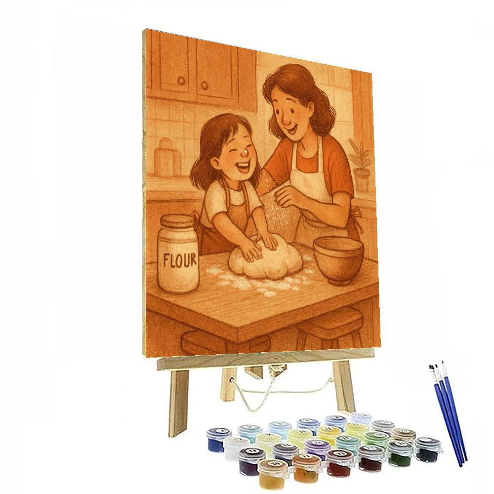 Learning To Bake Together DIY paint by numbers