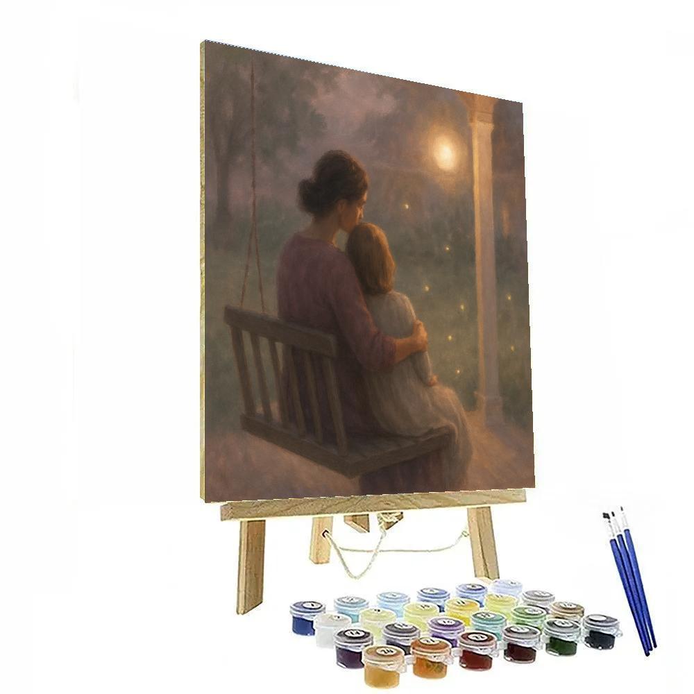 Quiet Reflection On Porch Swing Painting by numbers kit