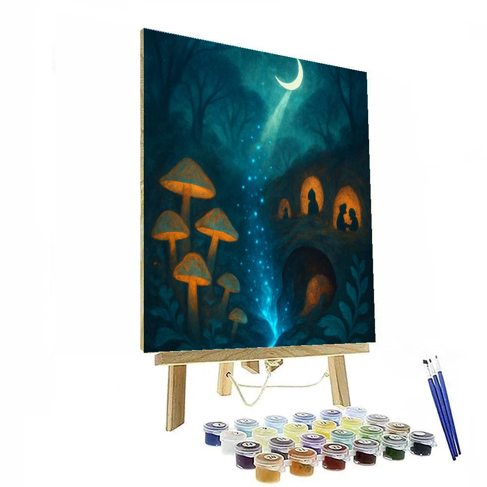 Blue Ember Hollow painting number kit