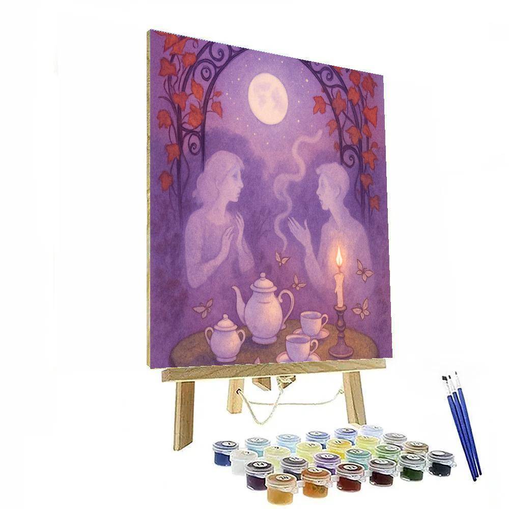 Spectral Tea Garden paint by numbers