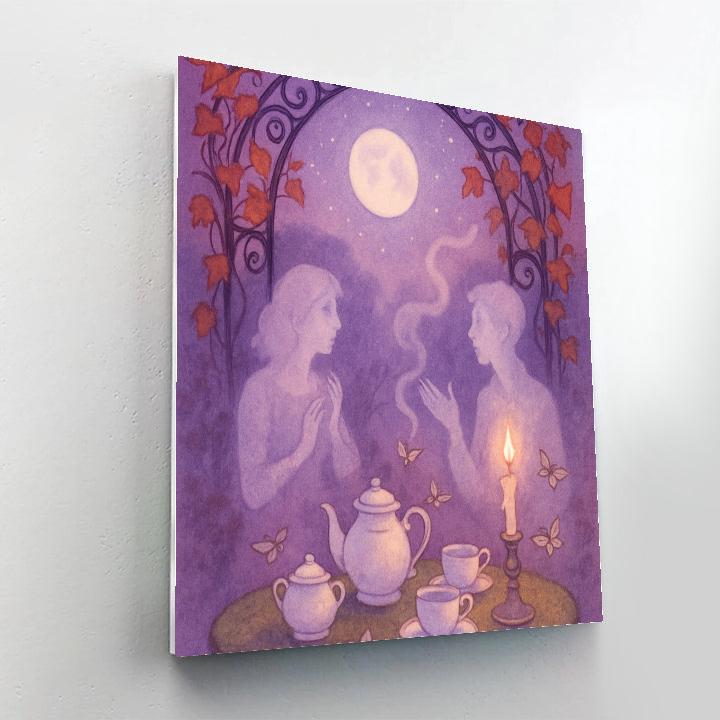 Spectral Tea Garden paint by numbers