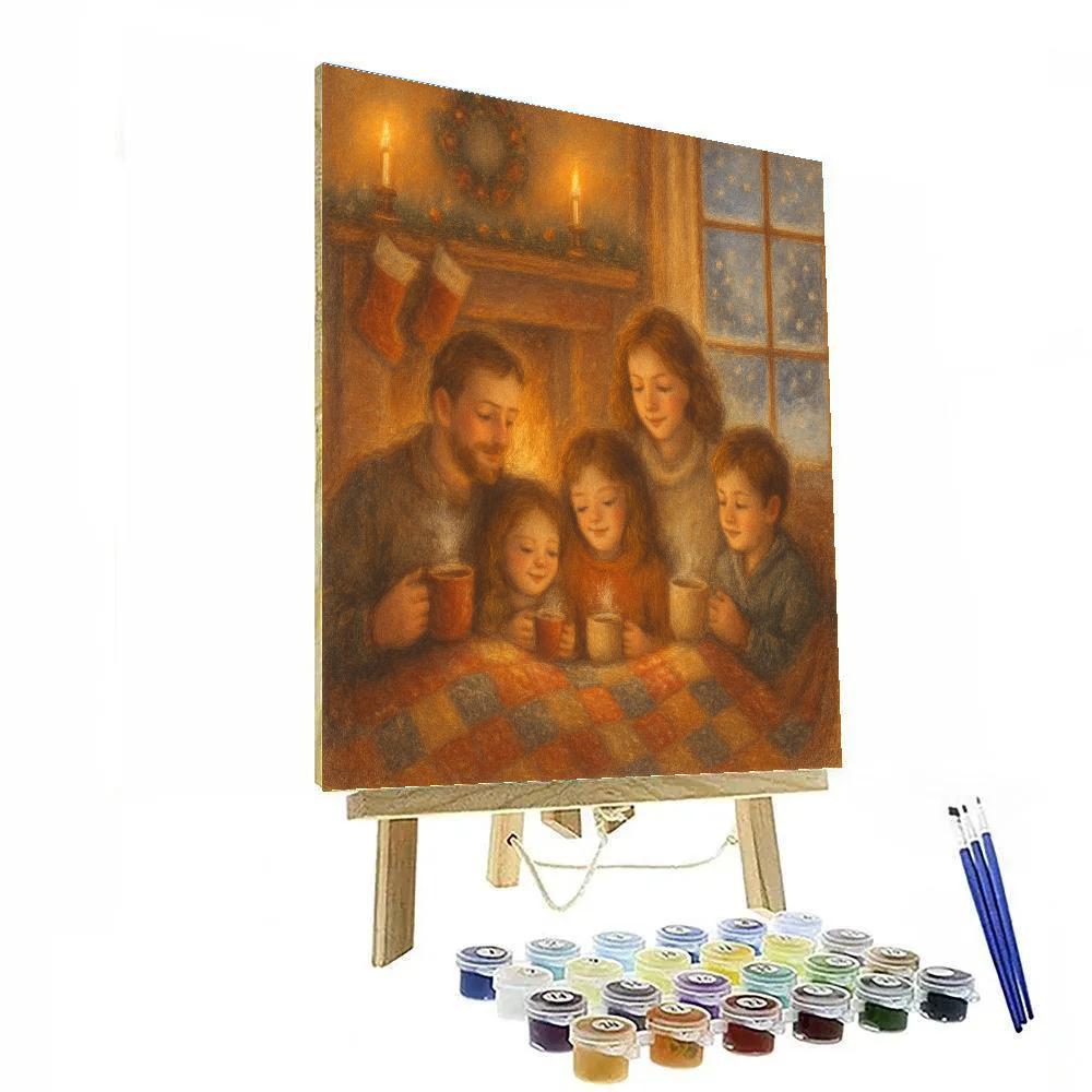 Fireside Story Quilt Painting by numbers kit