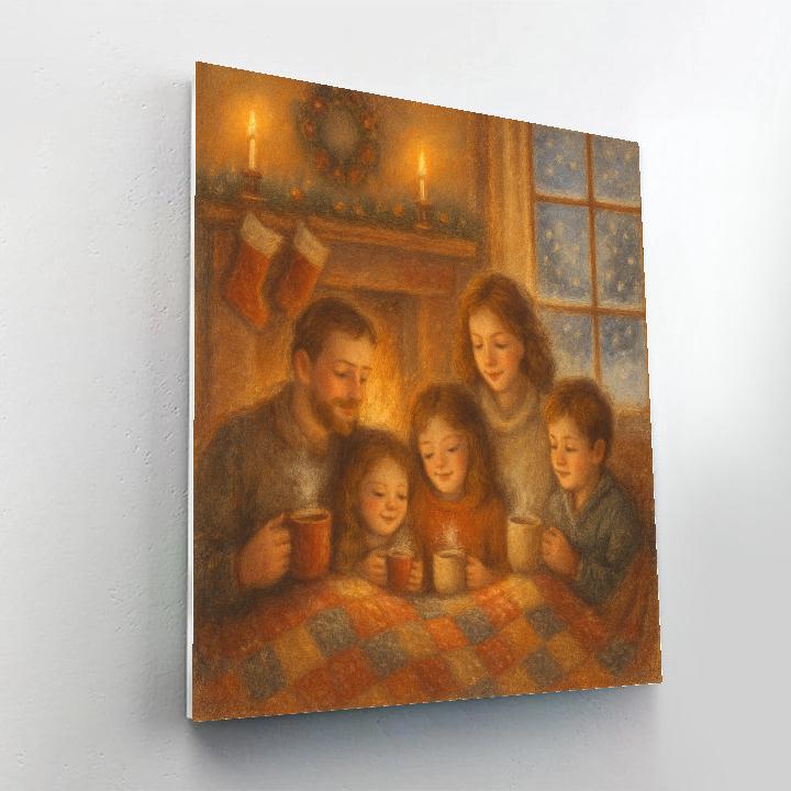 Fireside Story Quilt Painting by numbers kit