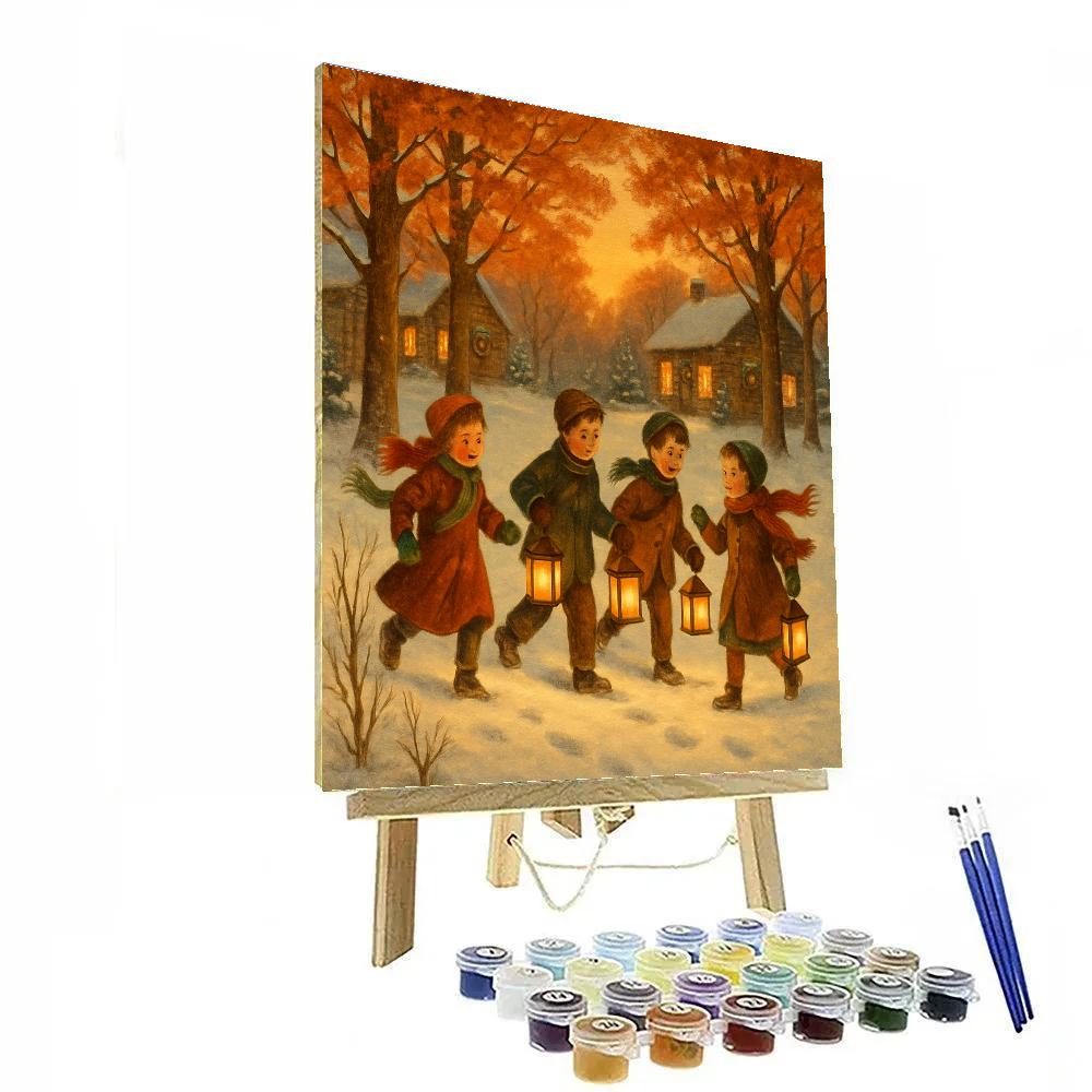 Maple Lantern Children paint by color
