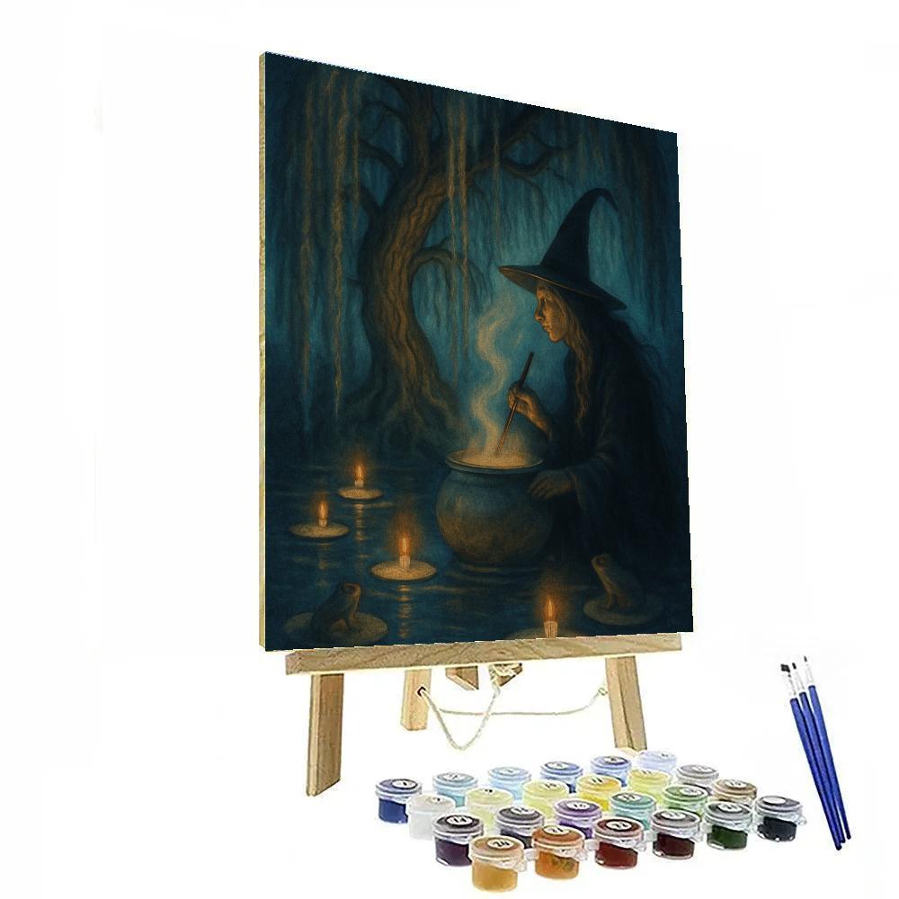 The Willow Witchs Pond Paint by numbers kits