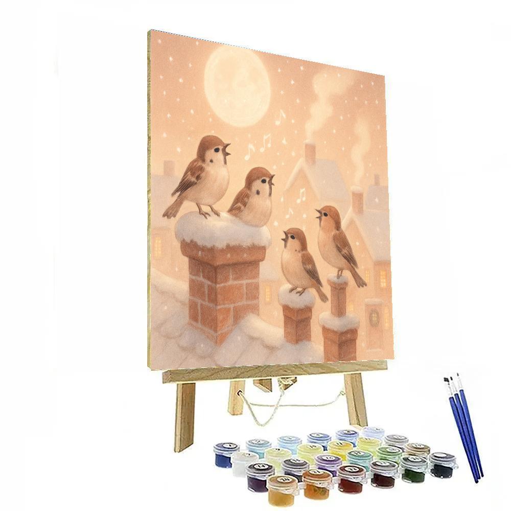 Chimney Sparrow Concert Painting by numbers kit