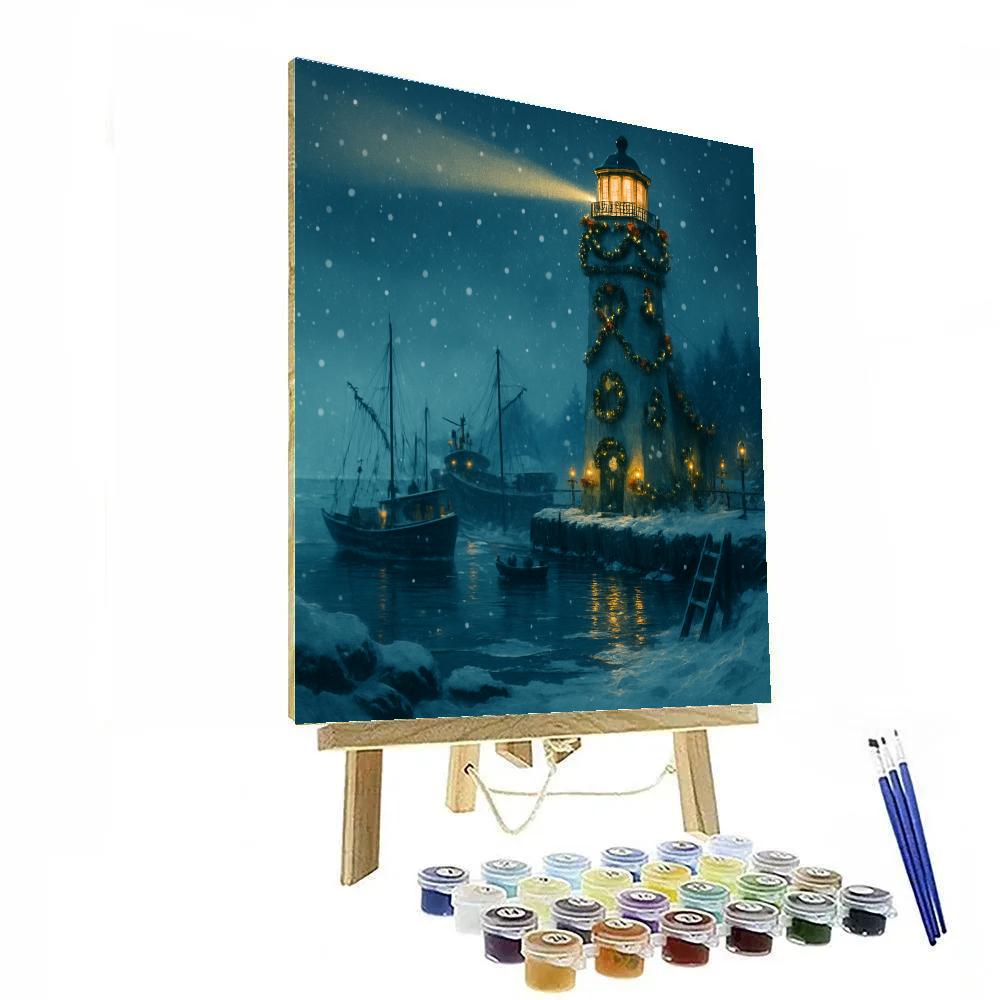 Noel Lantern Lighthouse paint by color