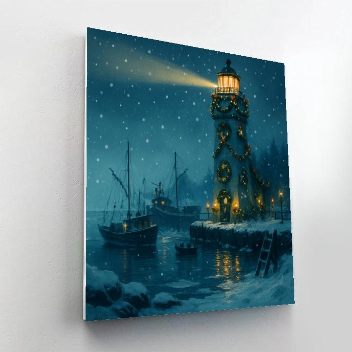 Noel Lantern Lighthouse paint by color