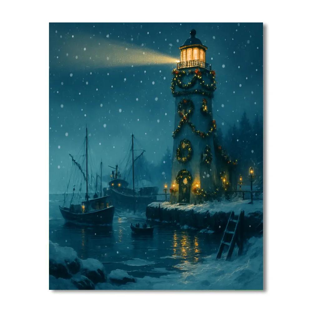 Noel Lantern Lighthouse paint by color
