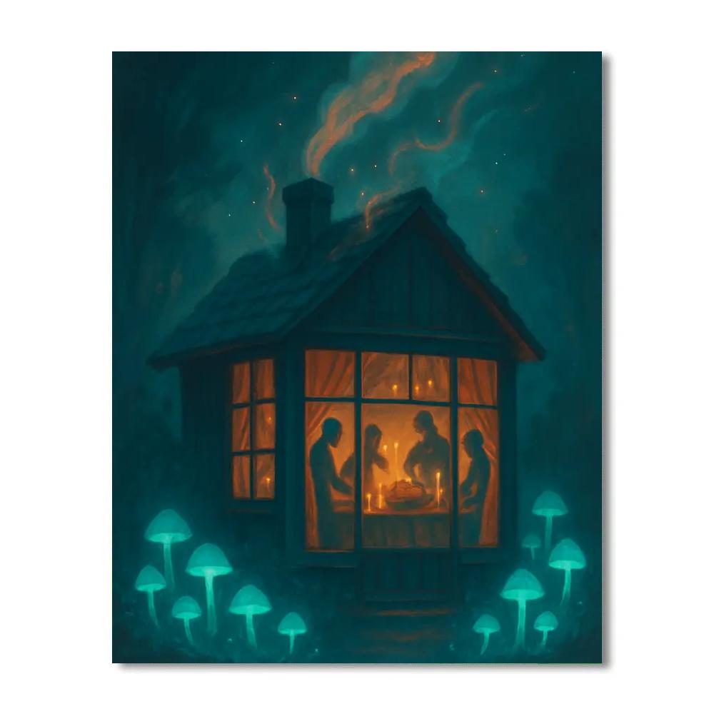 The Glass Cottage Hollow Paint by numbers kits