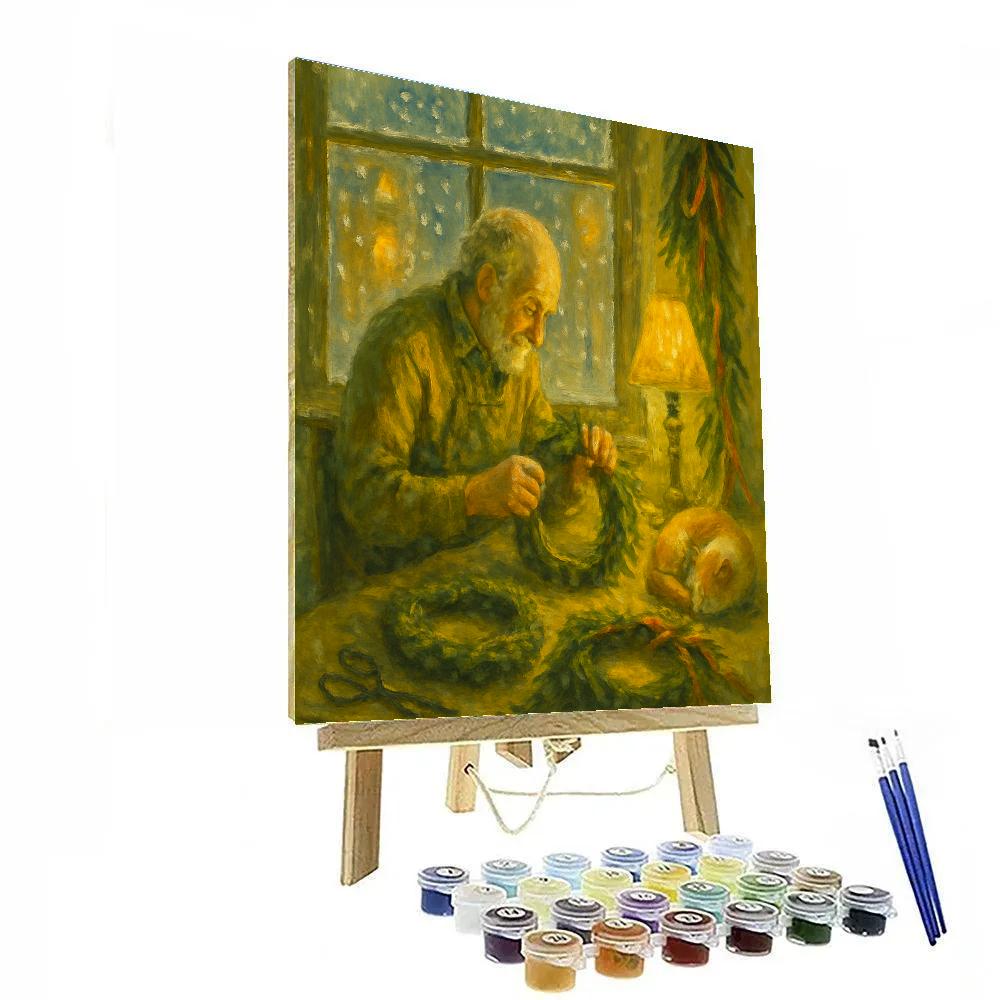 Wreath Weavers Window paint by color