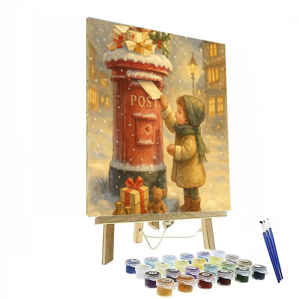 Frostbitten Postbox Wishes Paint by numbers kits
