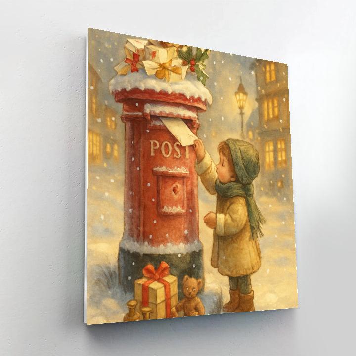 Frostbitten Postbox Wishes Paint by numbers kits