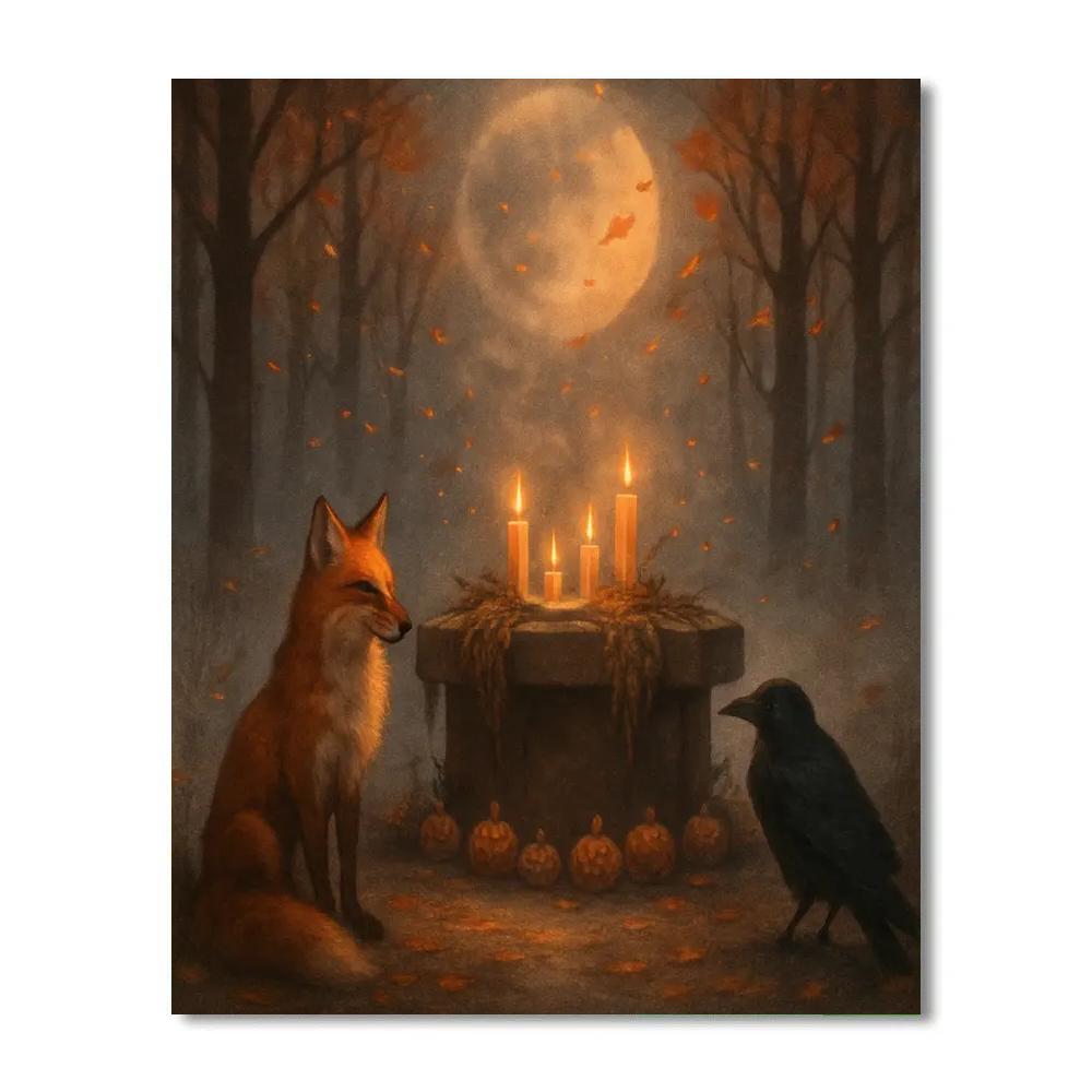 Autumn Altar Clearing Numbered painting kits