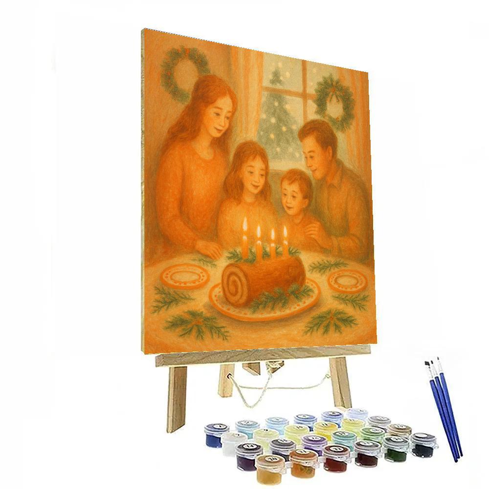 Hearthside Yule Cake Table paint by color