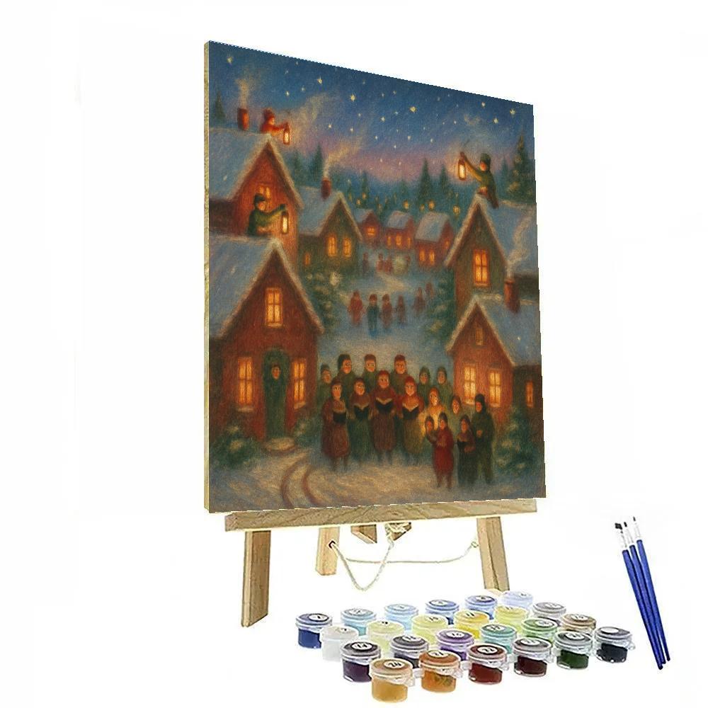 Hearth Song Village Evening Paint by numbers kits