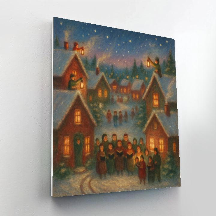 Hearth Song Village Evening Paint by numbers kits