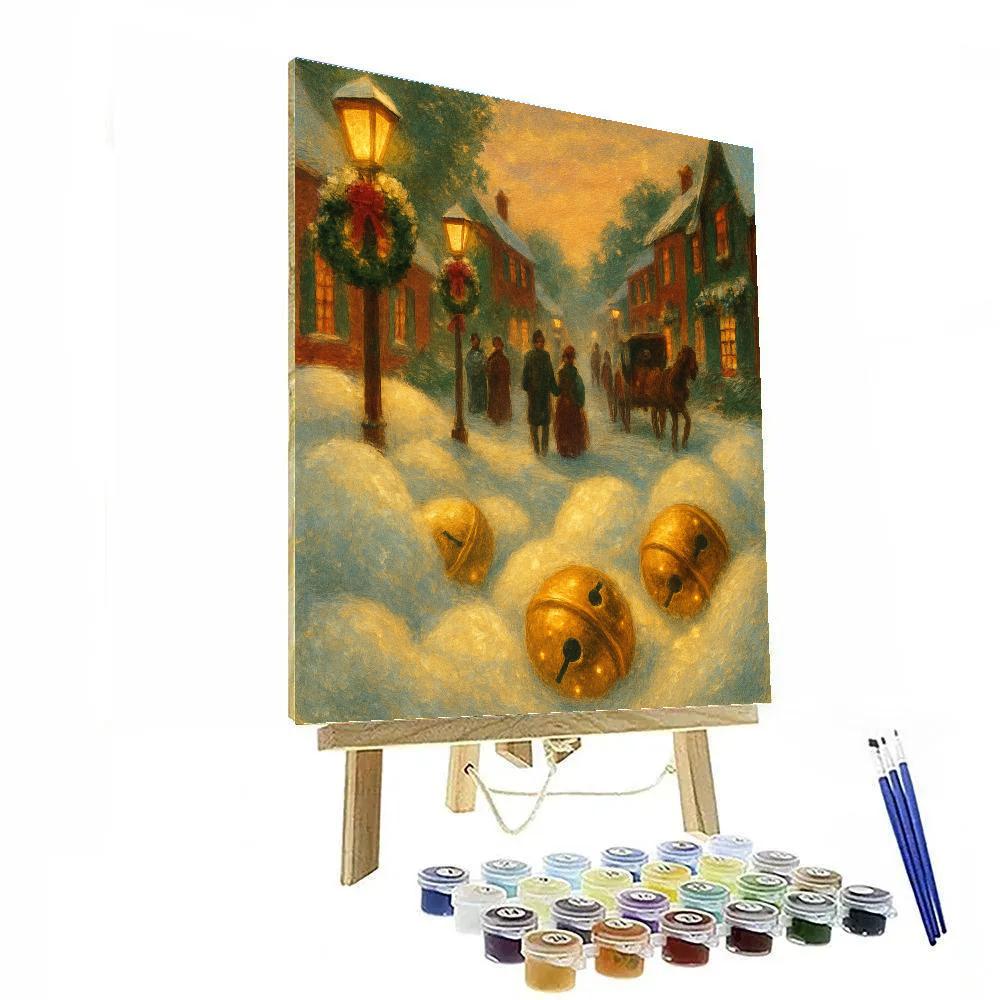 Cotton Snow Drifts And Bells Painting by numbers kit