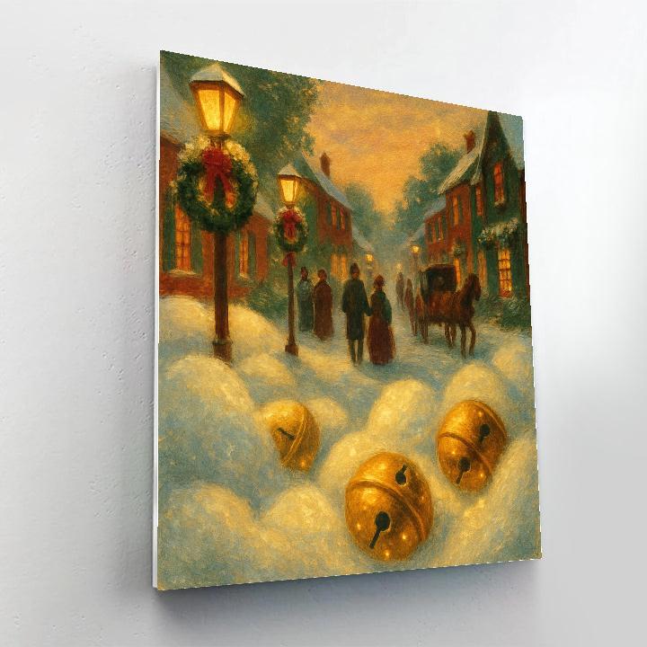 Cotton Snow Drifts And Bells Painting by numbers kit