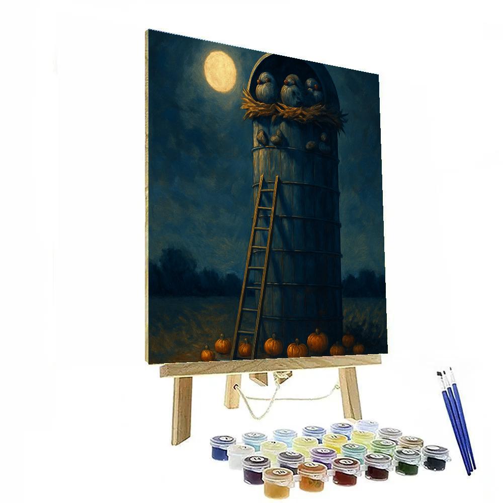 The Silo Of Night Birds Number painting