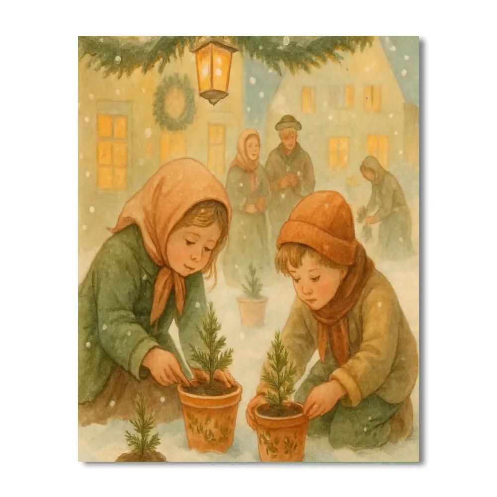 Midwinter Seedling Blessing Number painting
