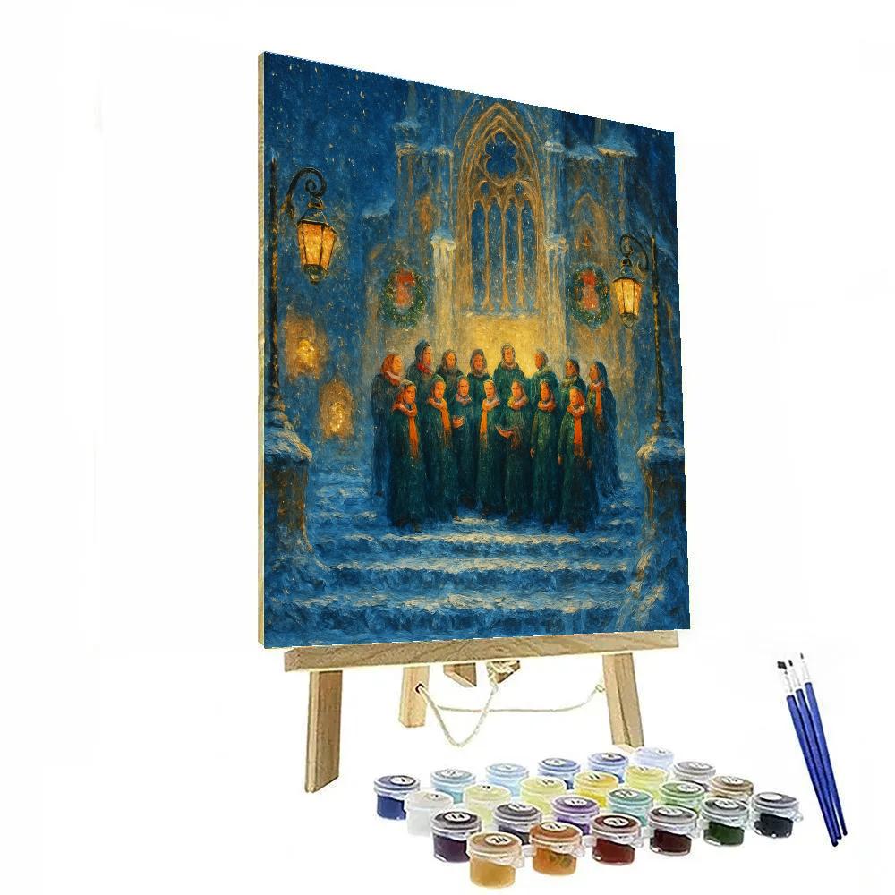 Icicle Lantern Cathedral Choir DIY paint by numbers