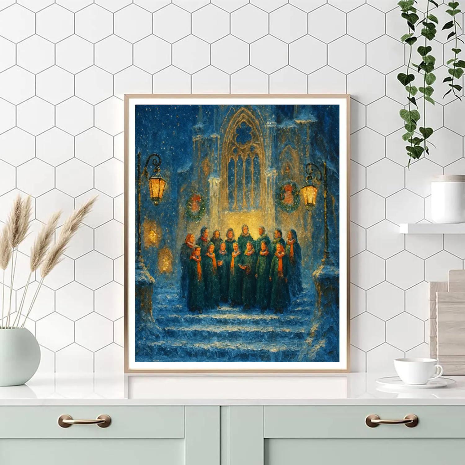 Icicle Lantern Cathedral Choir DIY paint by numbers