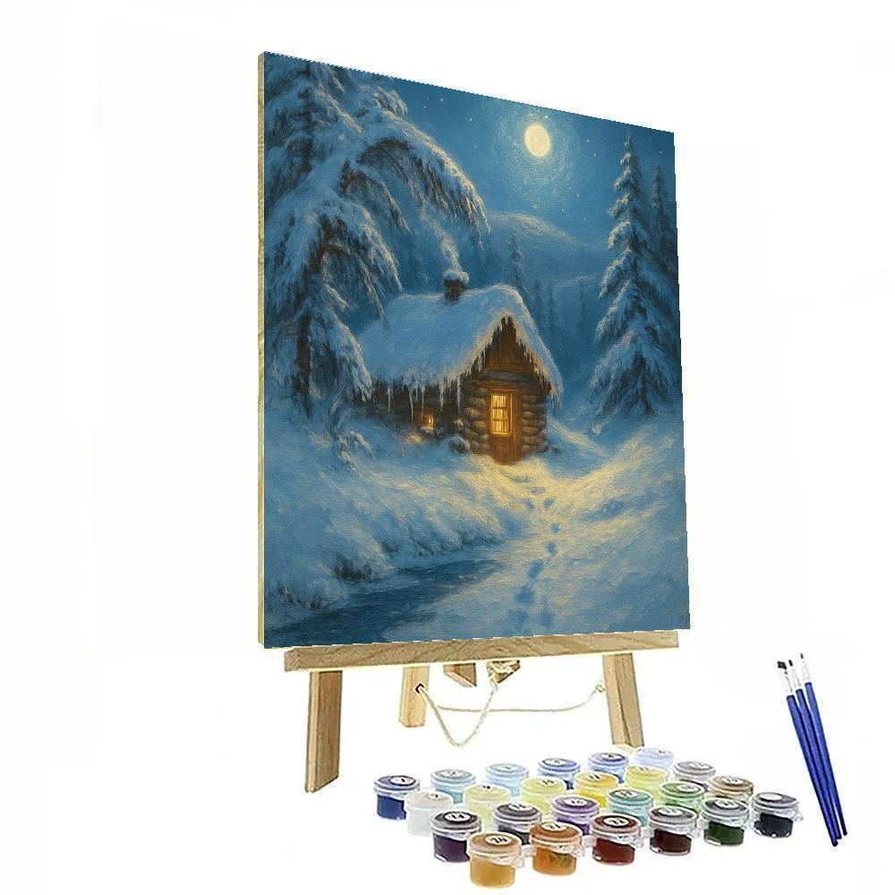 Moonlit Pine Hollow DIY paint by numbers