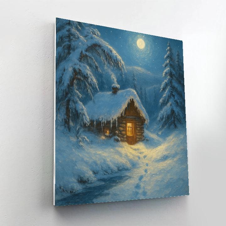 Moonlit Pine Hollow DIY paint by numbers