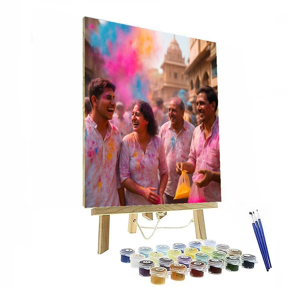Holi Color Festival Mathura paint by number