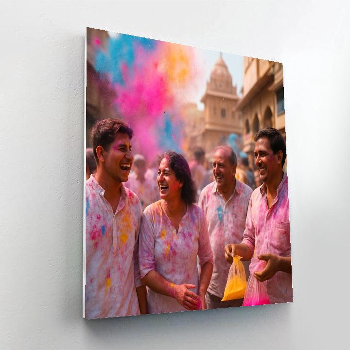 Holi Color Festival Mathura paint by number