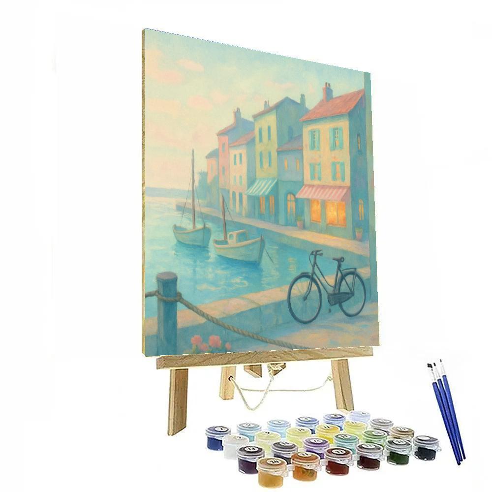 Harbor Mornings In Pastel Painting by numbers kit
