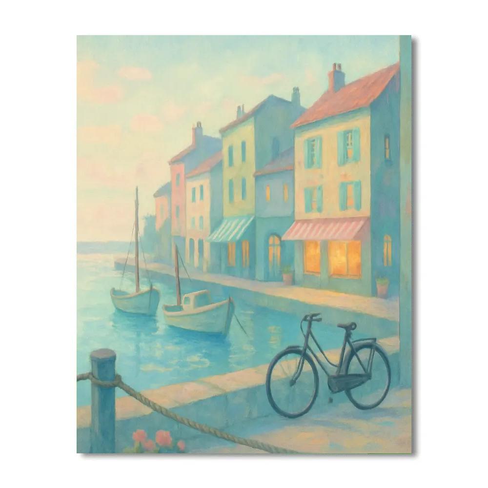 Harbor Mornings In Pastel Painting by numbers kit