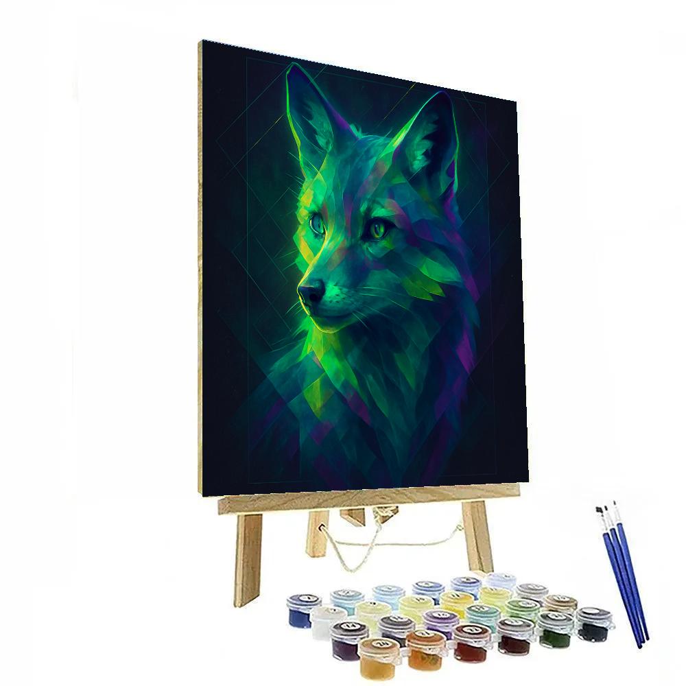 Celestial Fox Prism paint by number