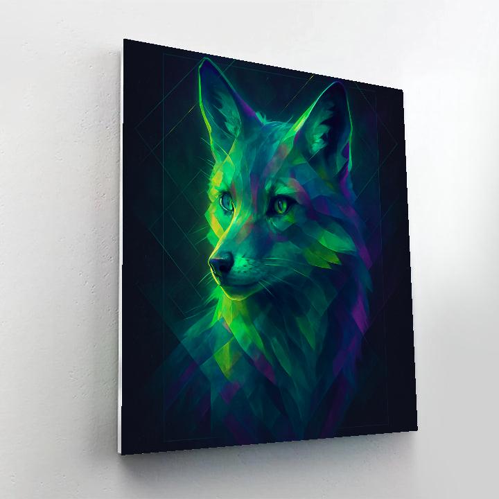 Celestial Fox Prism paint by number