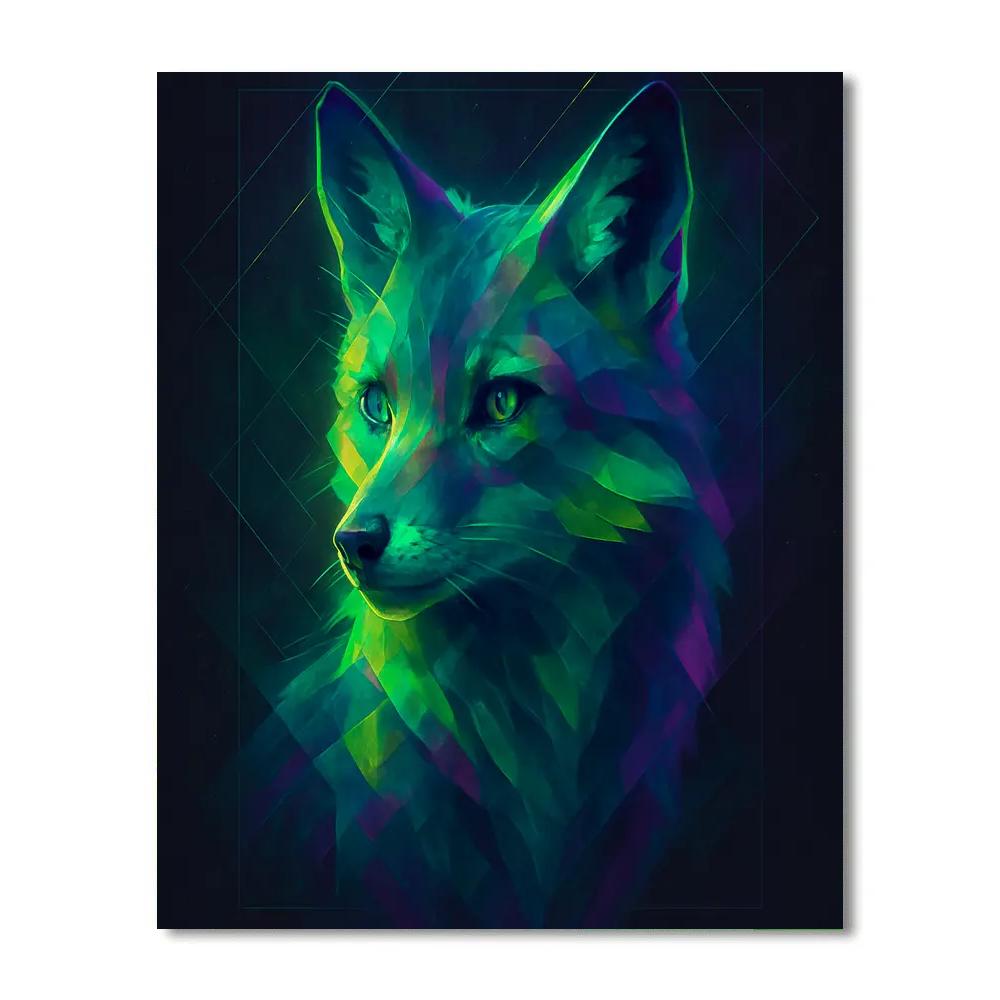 Celestial Fox Prism paint by number