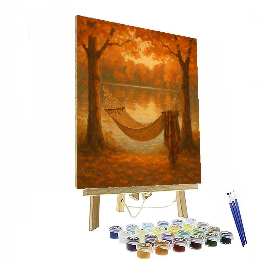 Autumn Hammock Reflection Numbered painting kits