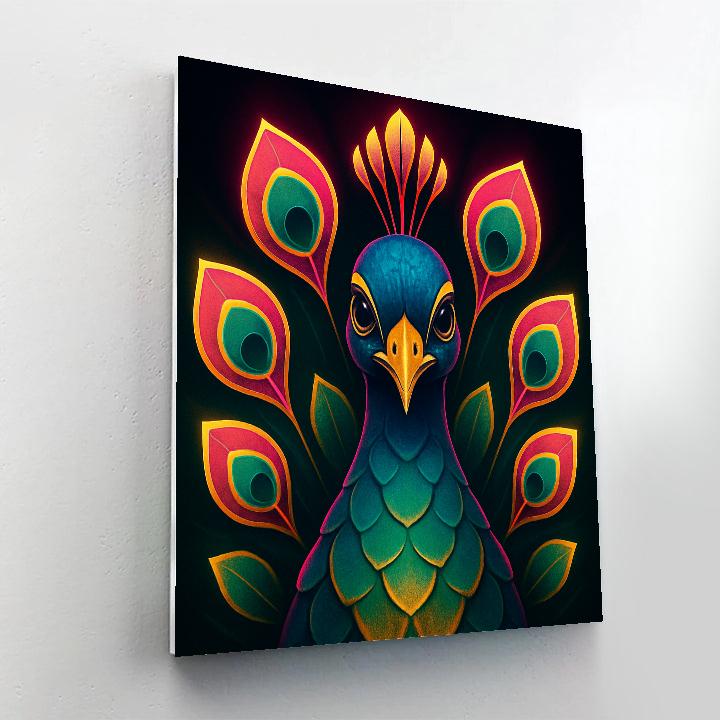 Royal Peacock Spectrum DIY paint by numbers