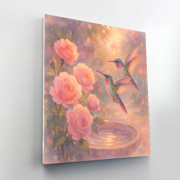 Hummingbird Tea Garden paint by color