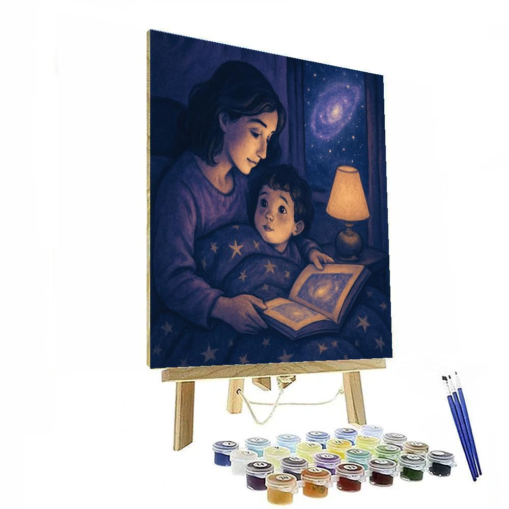 Starlit Bedtime Story Numbered painting kits