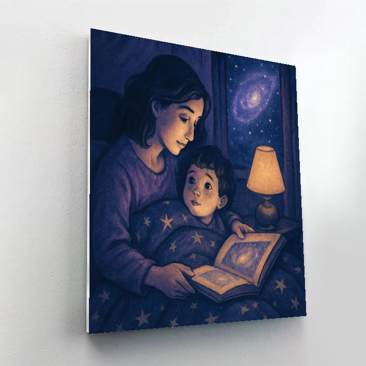 Starlit Bedtime Story Numbered painting kits