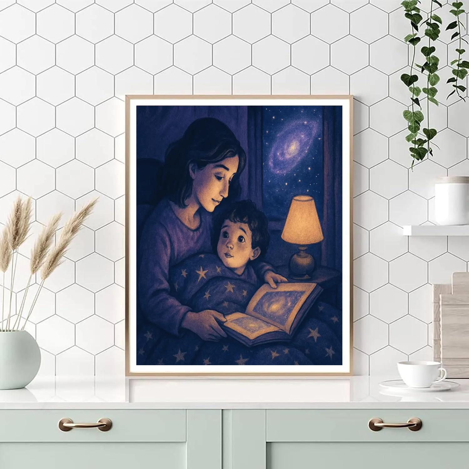 Starlit Bedtime Story Numbered painting kits