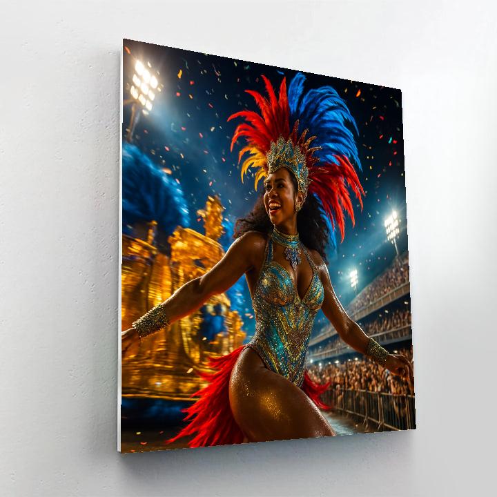 Rio Carnival Samba Night Number painting
