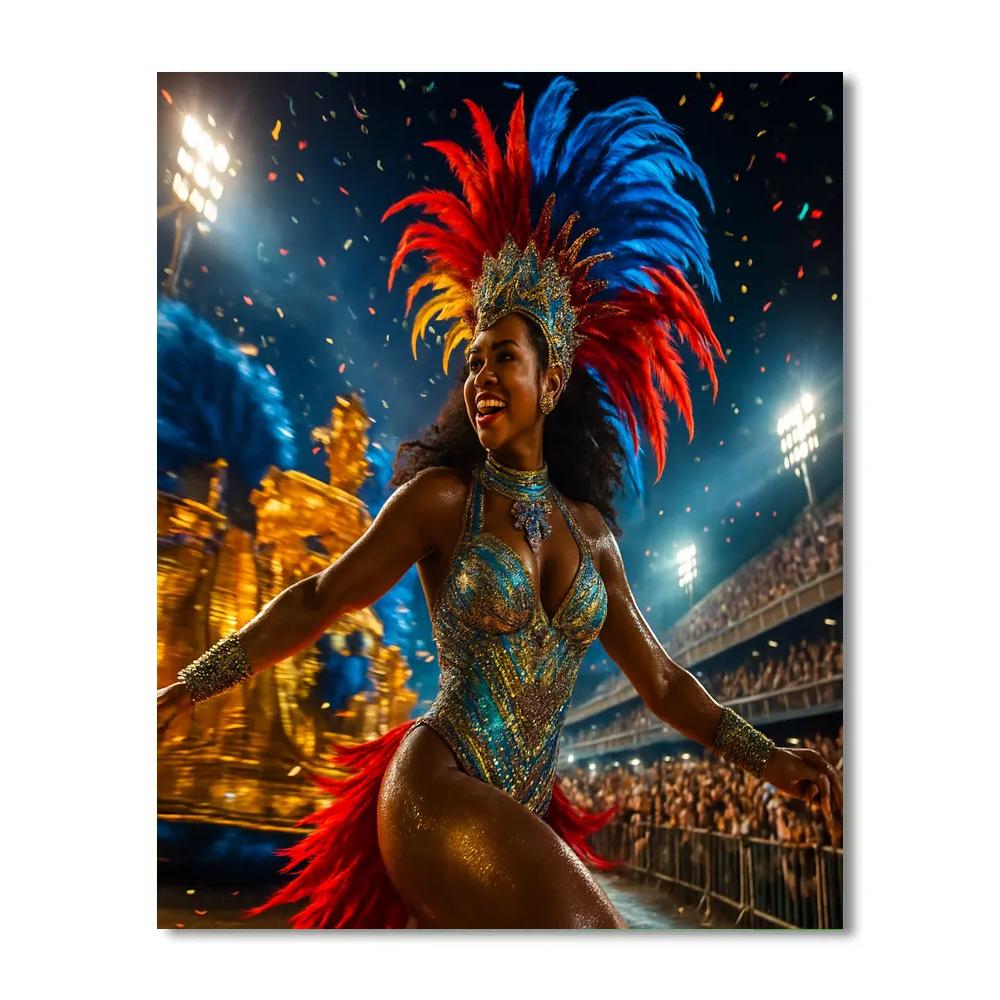 Rio Carnival Samba Night Number painting