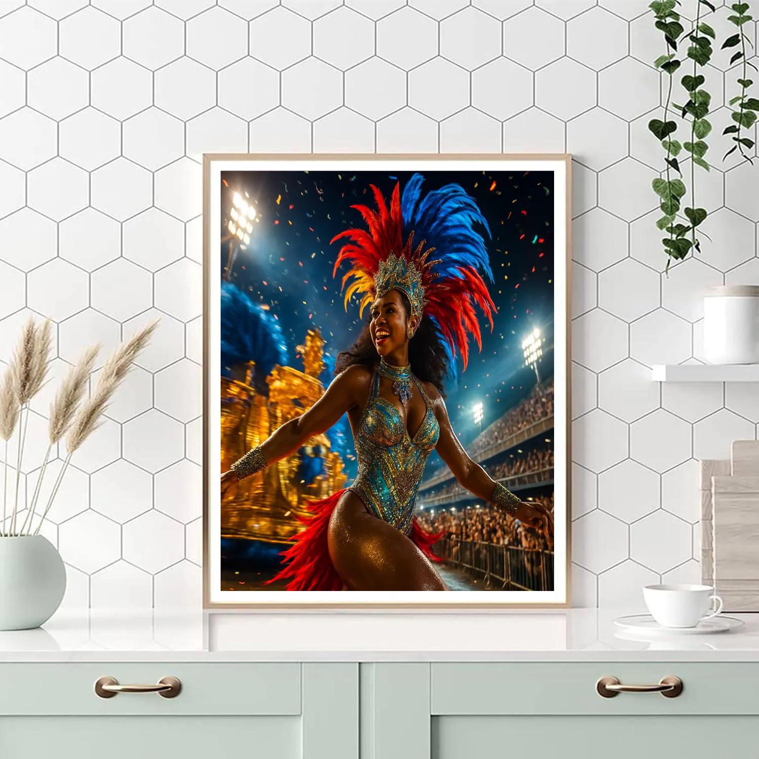 Rio Carnival Samba Night Number painting