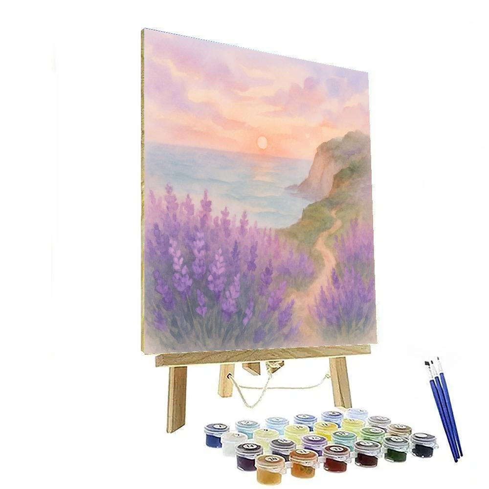 Coastal Lavender Dusk paint by numbers