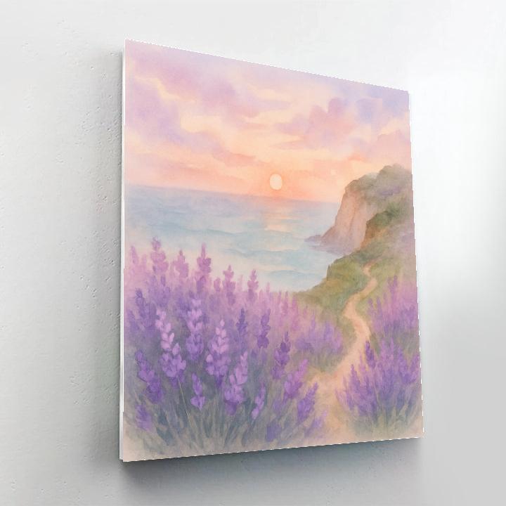 Coastal Lavender Dusk paint by numbers