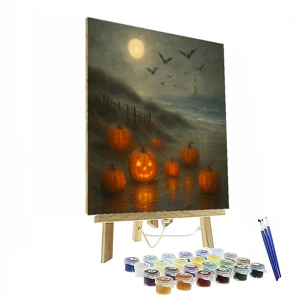 Pumpkin Lantern Coast DIY paint by numbers