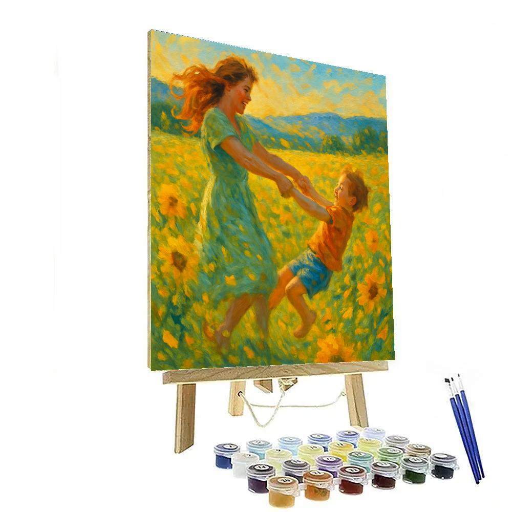 Meadow Dance Together painting number kit