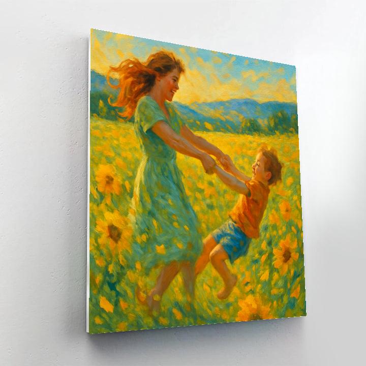 Meadow Dance Together painting number kit